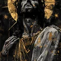 Tranh treo tường nghệ thuật Jesus - Mô hình in 3D HueForge độc đáo - Thumbnail 1
