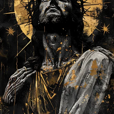 Tranh treo tường nghệ thuật Jesus - Mô hình in 3D HueForge độc đáo