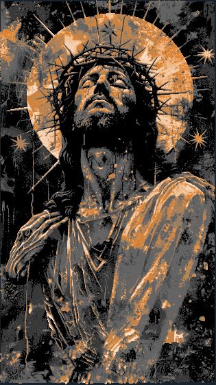 Tranh treo tường nghệ thuật Jesus - Mô hình in 3D HueForge độc đáo - Image 2