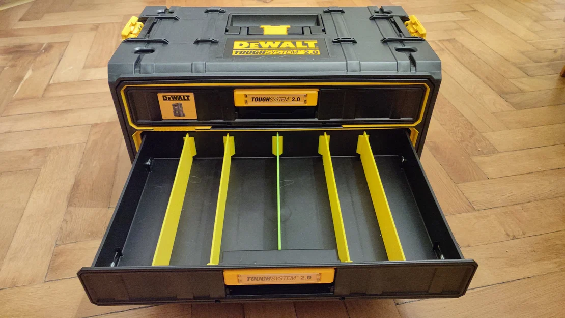 Vách ngăn chia ngăn cho thùng đồ nghề DeWalt ToughSystem 2.0 - Image 2