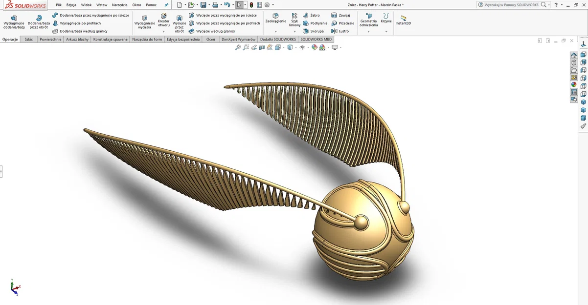 Golden Snitch (Harry Potter) - Mô hình 3D - Image 1