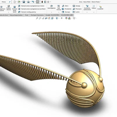 Golden Snitch (Harry Potter) - Mô hình 3D