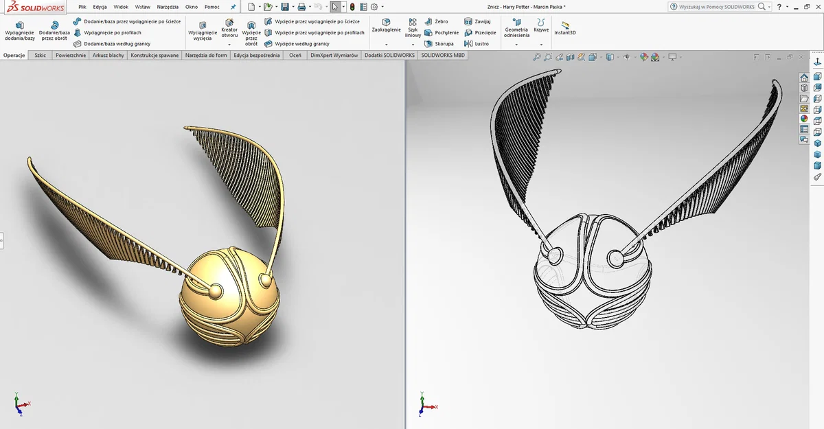 Golden Snitch (Harry Potter) - Mô hình 3D - Image 2