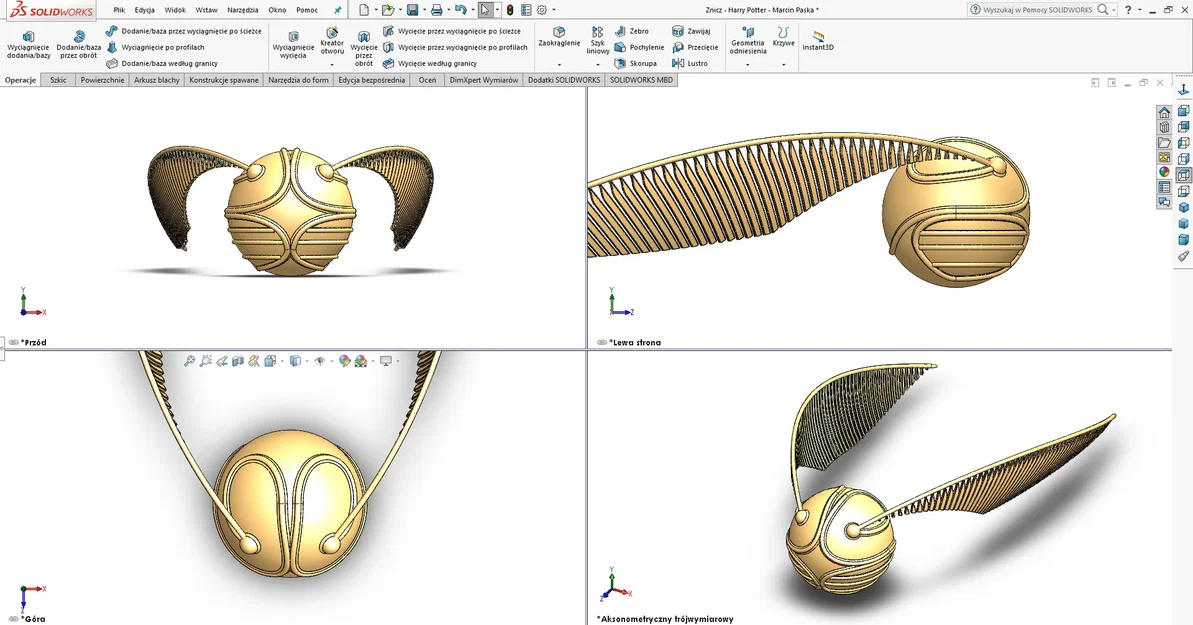 Golden Snitch (Harry Potter) - Mô hình 3D - Image 3