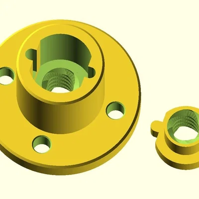 Đai ốc chống rơ cải tiến (Anti Backlash Nut) trong OpenSCAD