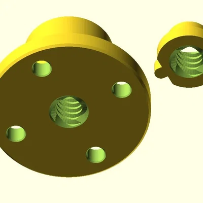 Đai ốc chống rơ cải tiến (Anti Backlash Nut) trong OpenSCAD