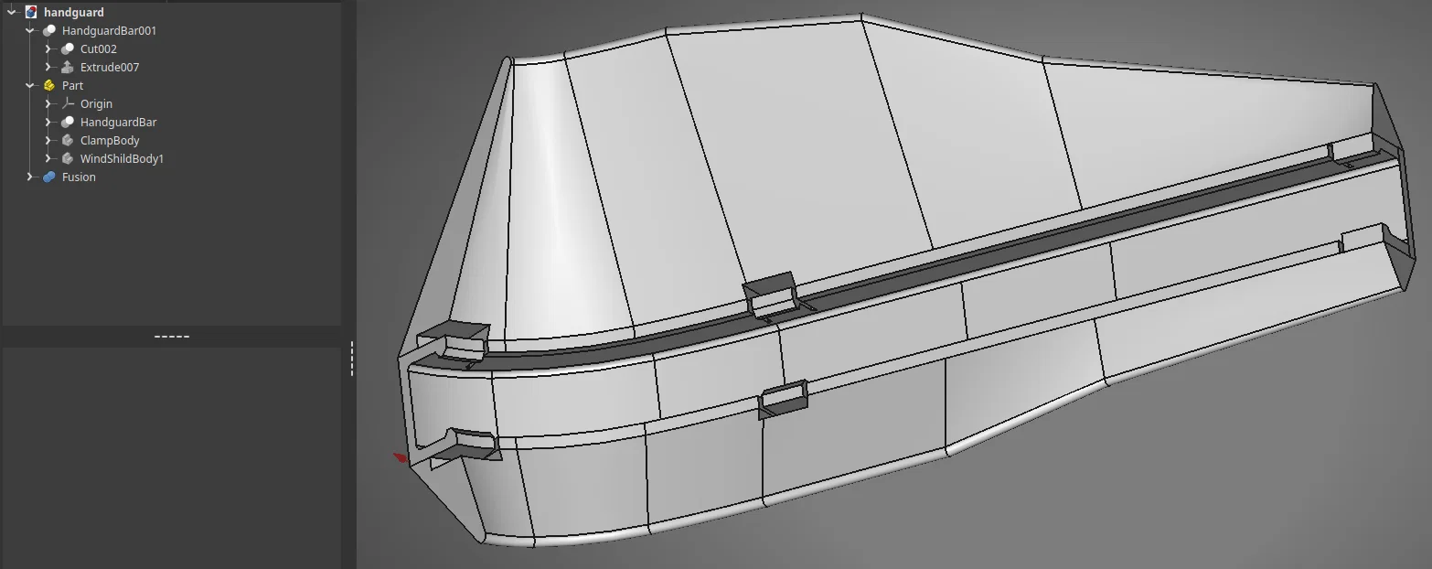 Chi tiết nhựa cho tay chắn Barkbusters kèm file FreeCAD - Image 2