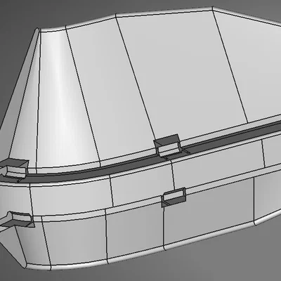 Chi tiết nhựa cho tay chắn Barkbusters kèm file FreeCAD