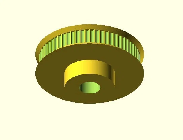 Pulley tham số cho dây đai răng trong OpenSCAD - Image 4