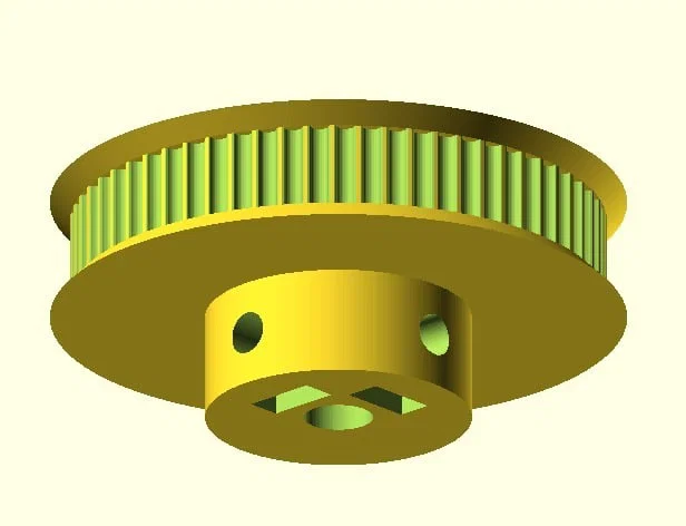Pulley tham số cho dây đai răng trong OpenSCAD - Image 5