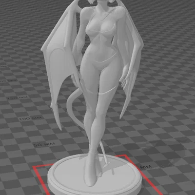 Mô hình Succubus thiết kế 3D sắc nét dành cho người yêu sưu tầm