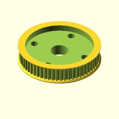 Puly tham số cho dây đai răng trong OpenSCAD (revisited)