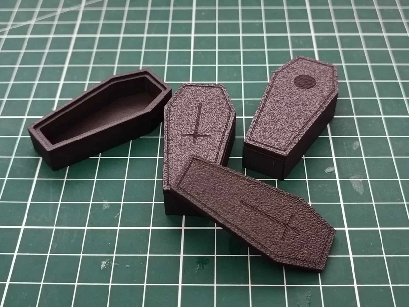 Mô hình quan tài TTRPG (Coffin) 1x2 inch cho bàn chơi game - Image 1