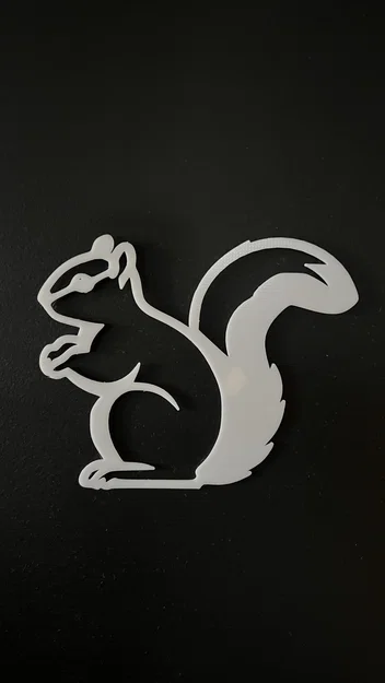 Mô hình trang trí treo tường hình chú sóc (Squirrel Wall Art #2) - Image 1