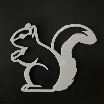 Mô hình trang trí treo tường hình chú sóc (Squirrel Wall Art #2)