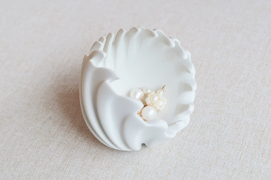 Khay Đựng Trang Sức Hình Vỏ Sò - Mẫu In 3D Độc Đáo Sang Trọng - Image 1