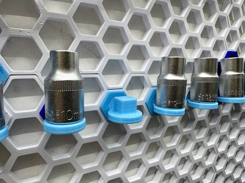 HSW - Giá giữ đầu tuýp 1/2 inch cho Honeycomb Storage Wall - Image 1