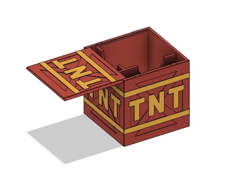 Hộp đựng bài MTG hình thùng thuốc nổ TNT phong cách Crash Bandicoot - Image 1