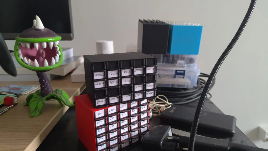 Resistor Storage - Hộp ngăn kéo cất điện trở - Image 1