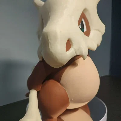 Mô hình heo đất Cubone Pokemon (190mm) in 3D siêu dễ thương