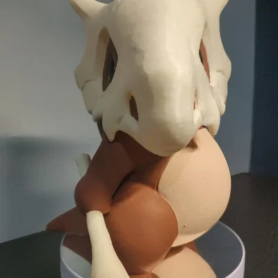 Mô hình heo đất Cubone Pokemon (190mm) in 3D siêu dễ thương