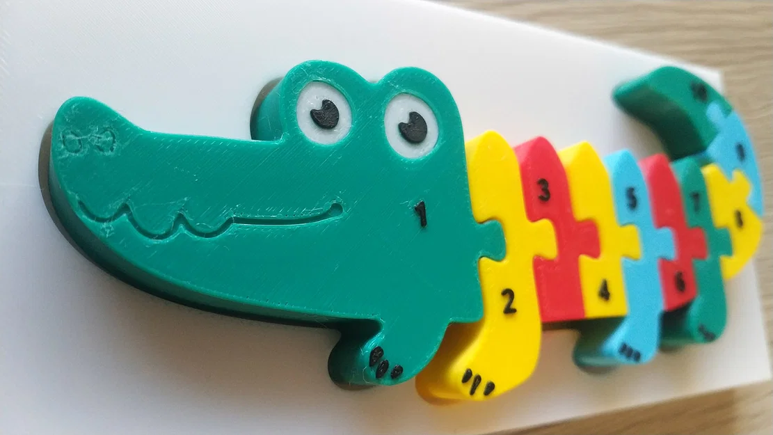 Cá sấu - puzzle lắp miếng cho bé - Image 1