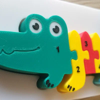 Cá sấu - puzzle lắp miếng cho bé