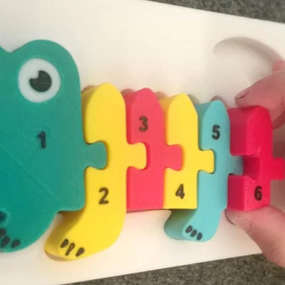 Cá sấu - puzzle lắp miếng cho bé