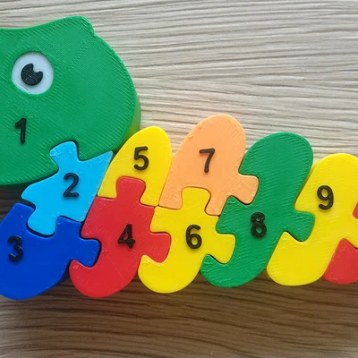 Con rắn - Puzzle cắm ghép cho trẻ em