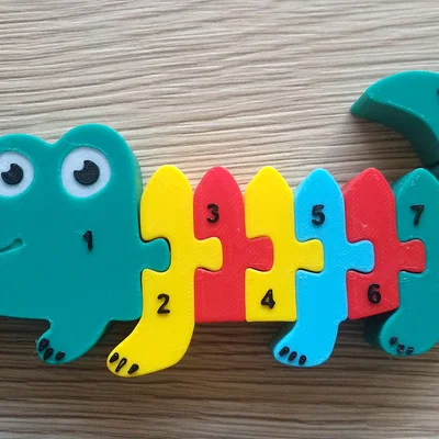 Cá sấu - puzzle lắp miếng cho bé