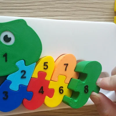 Con rắn - Puzzle cắm ghép cho trẻ em
