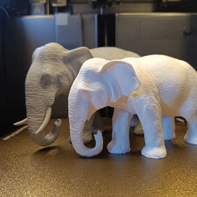 Mô hình Elephant Lady in 3D - Tượng voi trang trí đầy tinh tế