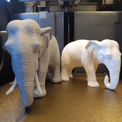 Mô hình Elephant Lady in 3D - Tượng voi trang trí đầy tinh tế