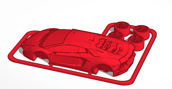 Mô hình xe Lamborghini 3D - File in lắp ráp phong cách siêu xe - Image 1