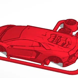 Mô hình xe Lamborghini 3D - File in lắp ráp phong cách siêu xe