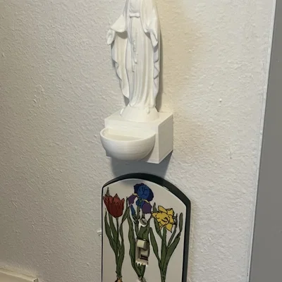 Bình Nước Thánh Đức Mẹ Maria (Virgin Mary Holy Water Font)