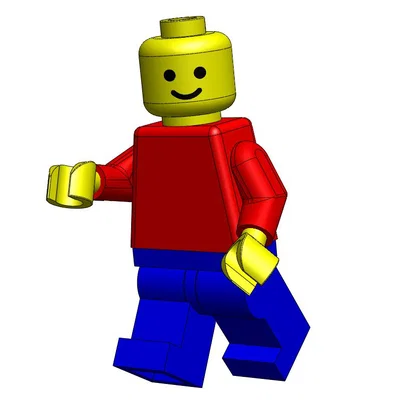Mô hình nhân vật LEGO mini kinh điển: File in 3D độc đáo