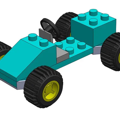 Mô hình xe đua Lego in 3D: Thiết kế độc đáo, dễ dàng lắp ráp