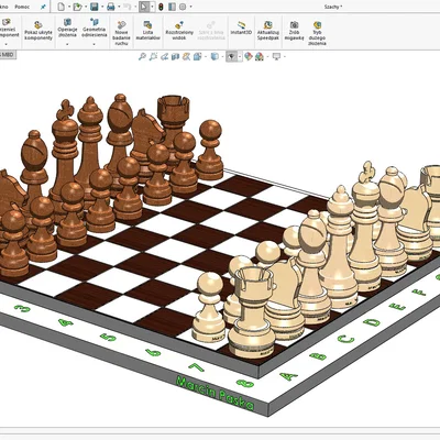 Bộ cờ vua 3D đẹp mắt: File in 3D chất lượng cao