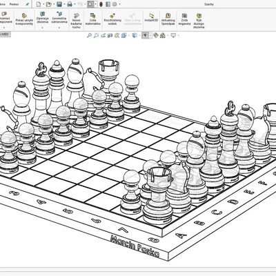 Bộ cờ vua 3D đẹp mắt: File in 3D chất lượng cao