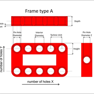 Trình tạo khung LEGO tham số loại A – Fusion 360
