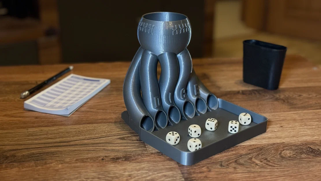 Tháp đổ xúc xắc (Dice Tower) Toboggan in 3D cực chất cho board game - Image 1