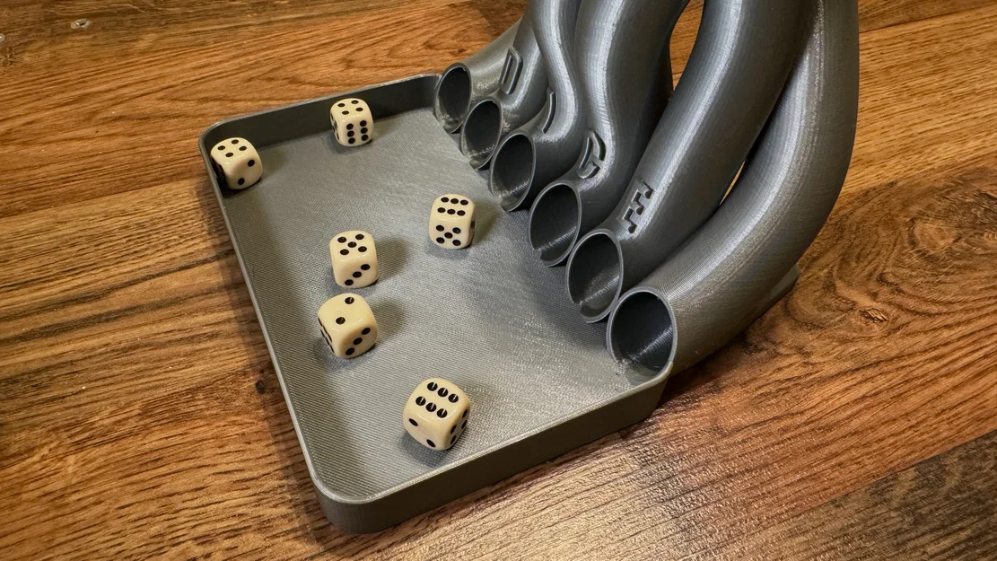 Tháp đổ xúc xắc (Dice Tower) Toboggan in 3D cực chất cho board game - Image 4