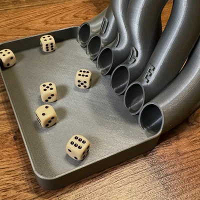 Tháp đổ xúc xắc (Dice Tower) Toboggan in 3D cực chất cho board game