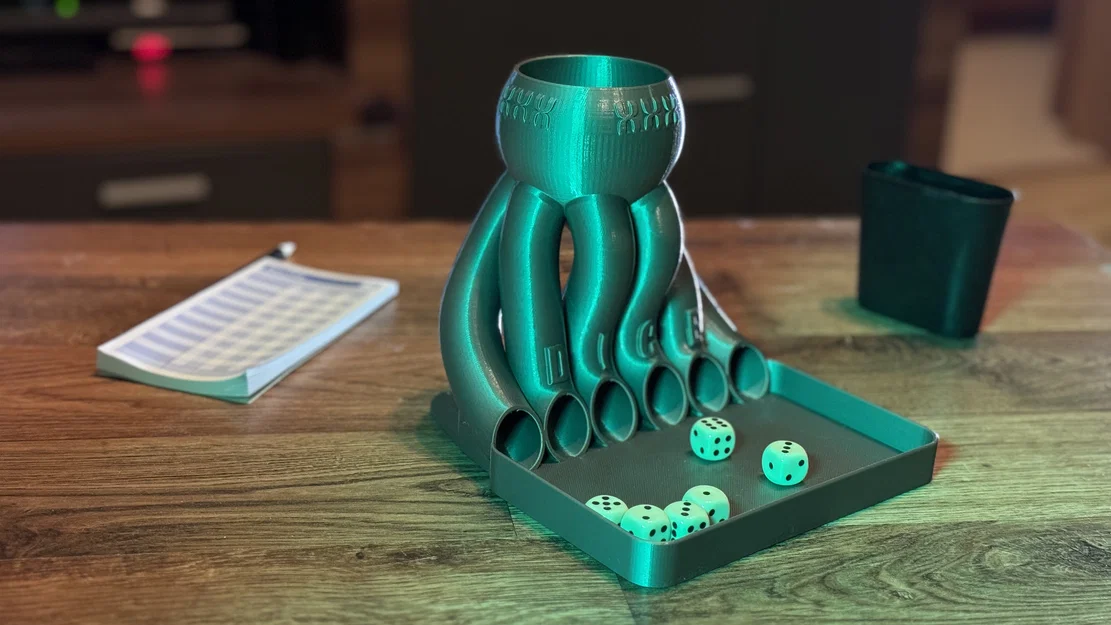 Tháp đổ xúc xắc (Dice Tower) Toboggan in 3D cực chất cho board game - Image 7