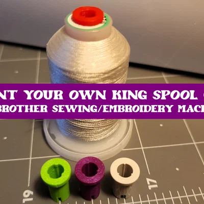 The Spool Cap (Nắp chụp cuộn chỉ) – file in 3D cho máy thêu Brother