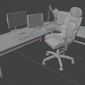 Mô hình ghế Gaming 3D thu nhỏ cho góc decor máy tính - Thumbnail 3