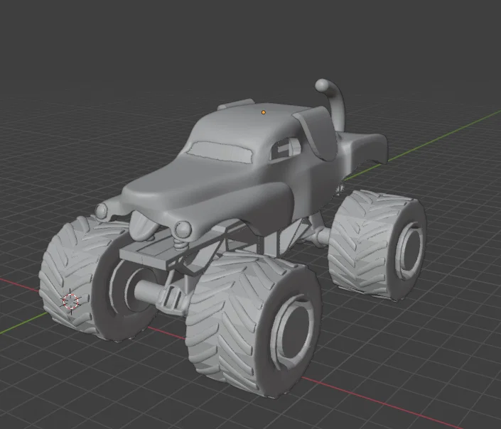 Monster Truck Monster Mutt (in 3D full, bánh xe quay được) - Image 7