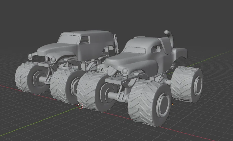 Monster Truck Monster Mutt (in 3D full, bánh xe quay được) - Image 8
