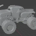 Monster Truck Monster Mutt (in 3D full, bánh xe quay được) - Thumbnail 11
